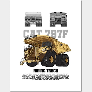 Mining truck 797F Posters and Art